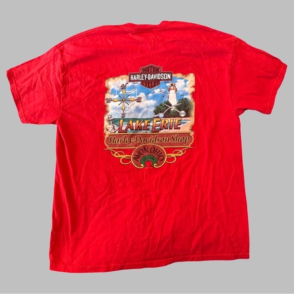 HARLEY DAVIDSON Men’s Avon Ohio Lake Erie T-Shirt - Picture 2 of 8